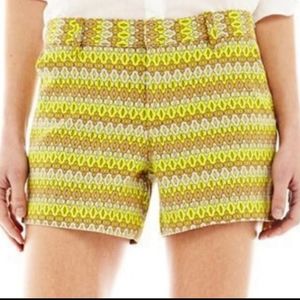 Joe Fresh Women Geometric Print Shorts Size 10